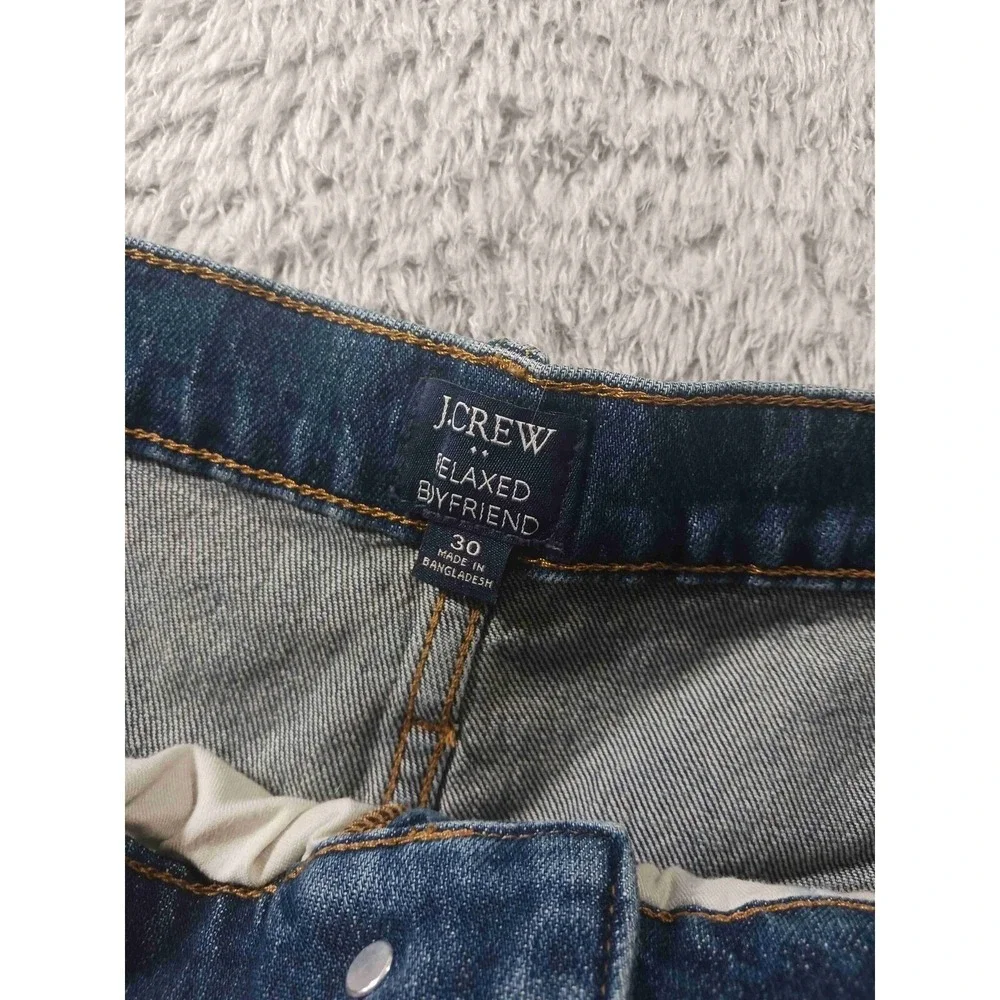 J.Crew‎ Relaxed Fit Raw Hem Denim Shorts Size 30 (34